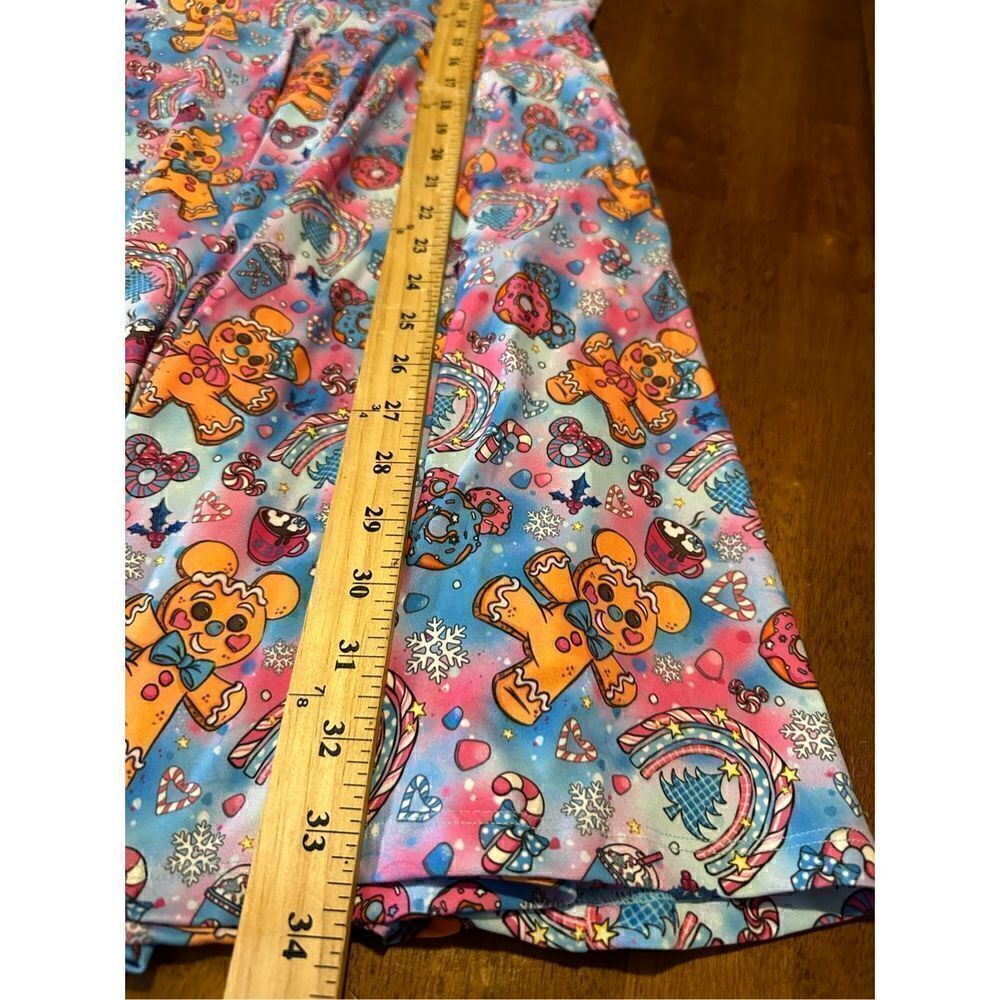 Olive and Gray Girls Gingerbread Mouse Christmas Soft Stretch Dress Pockets 14 - Picture 10 of 10